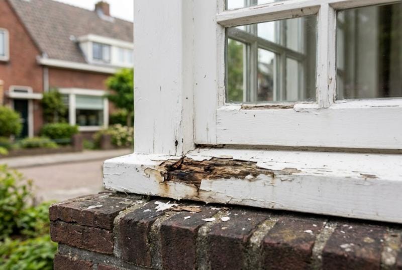 Blonk Schilderwerken - houtrot raamkozijn